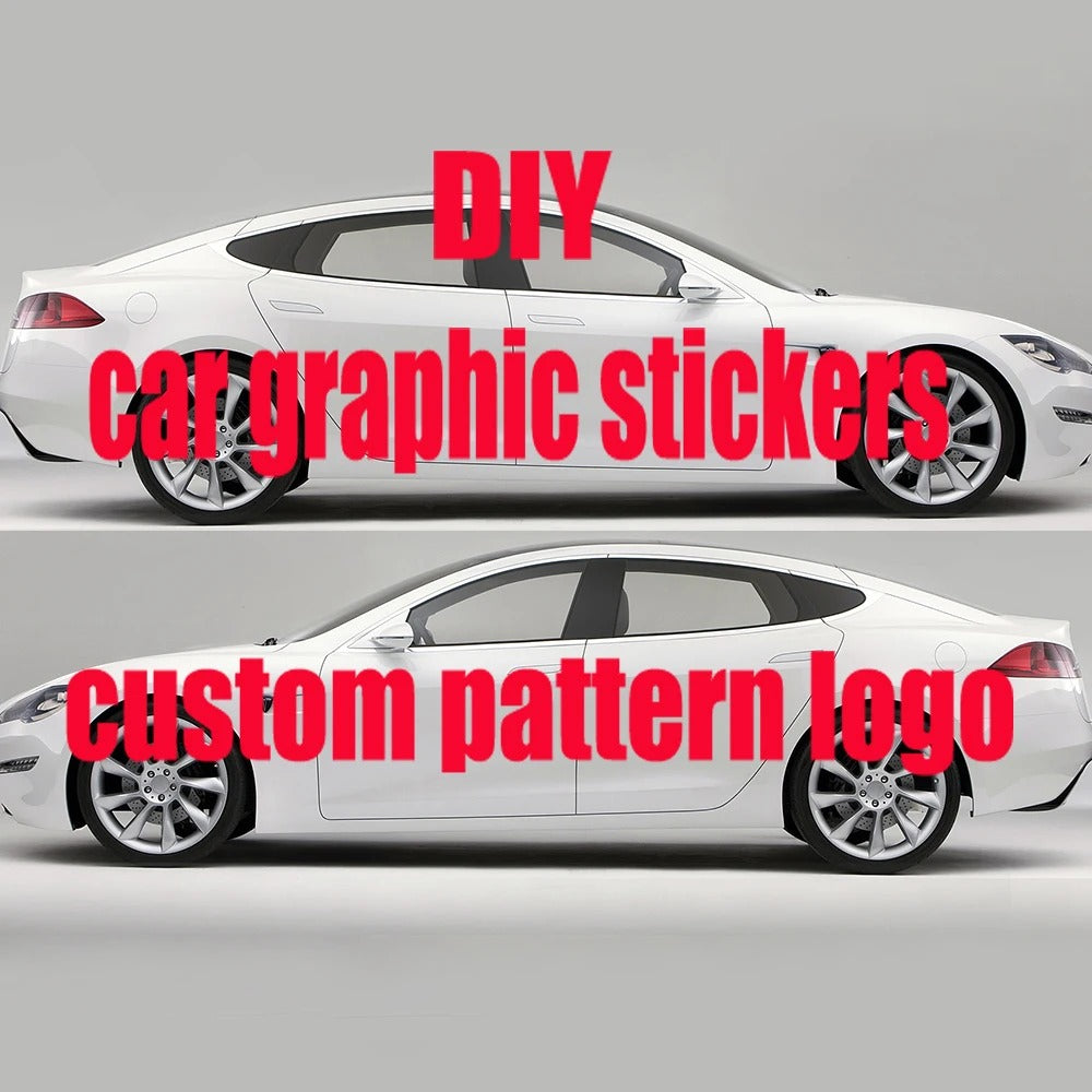 Flame Car Side Graphic Vinyl Decal – Racing Style PVC Exterior Sticker - Delicate Leather