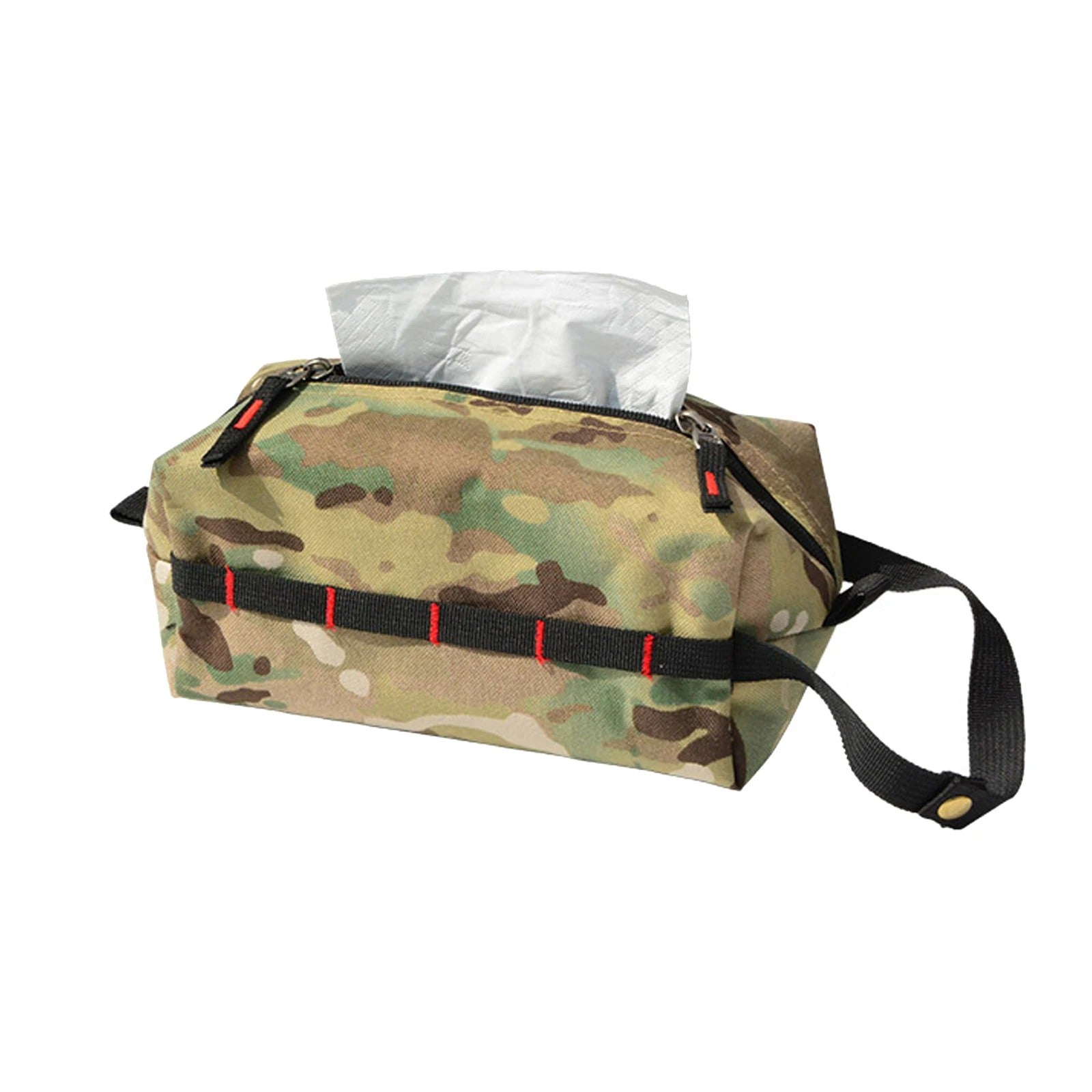 Tissue Case, Waterproof Oxford Cloth Napkin Paper Case, Facial Tissue Dispenser Box Holder Storage Bag for Outdoor Camping Hiking