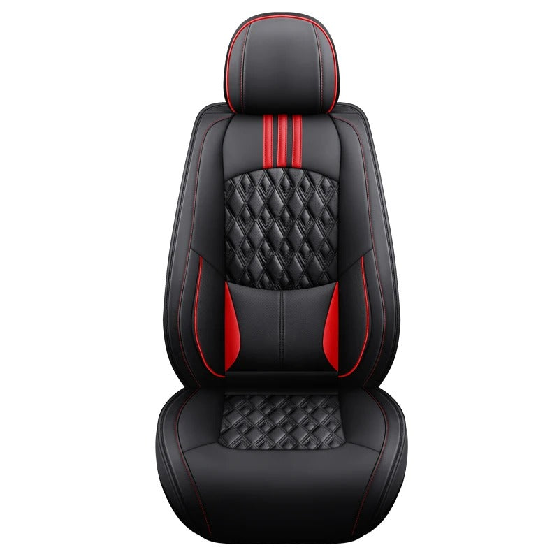 Universal Leather Front Car Seat Covers – Waterproof Breathable Memory Foam Seat Protectors - Delicate Leather