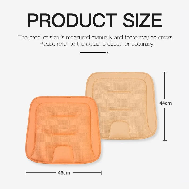 3D Embossed Car Seat Cushion – Universal Nappa-Style Leather Seat Protector for All Seasons - Delicate Leather  