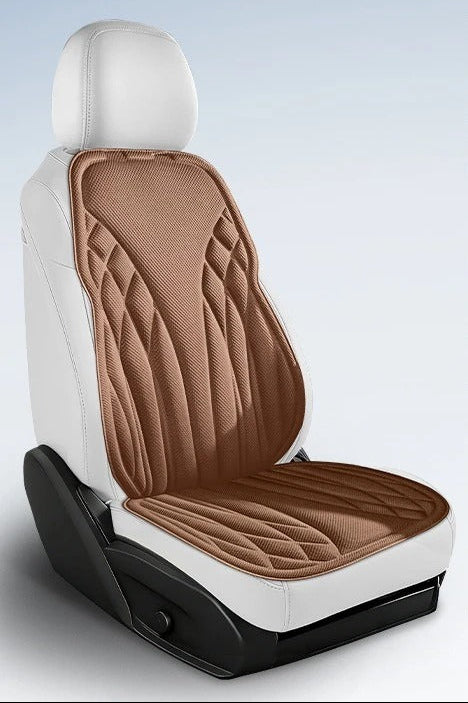 Breathable Latex Car Seat Cushion – Universal Non-Slip Cooling Seat Cover - Delicate Leather