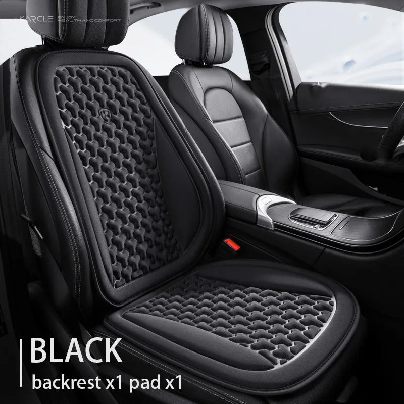 Universal 3D Breathable Car Seat Cover Set – Sweatproof Seat Protectors for Front & Rear Seats - Delicate Leather
