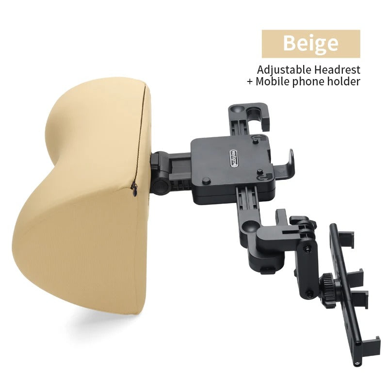 Six-Way Adjustable U-Shaped Memory Cotton Car Headrest