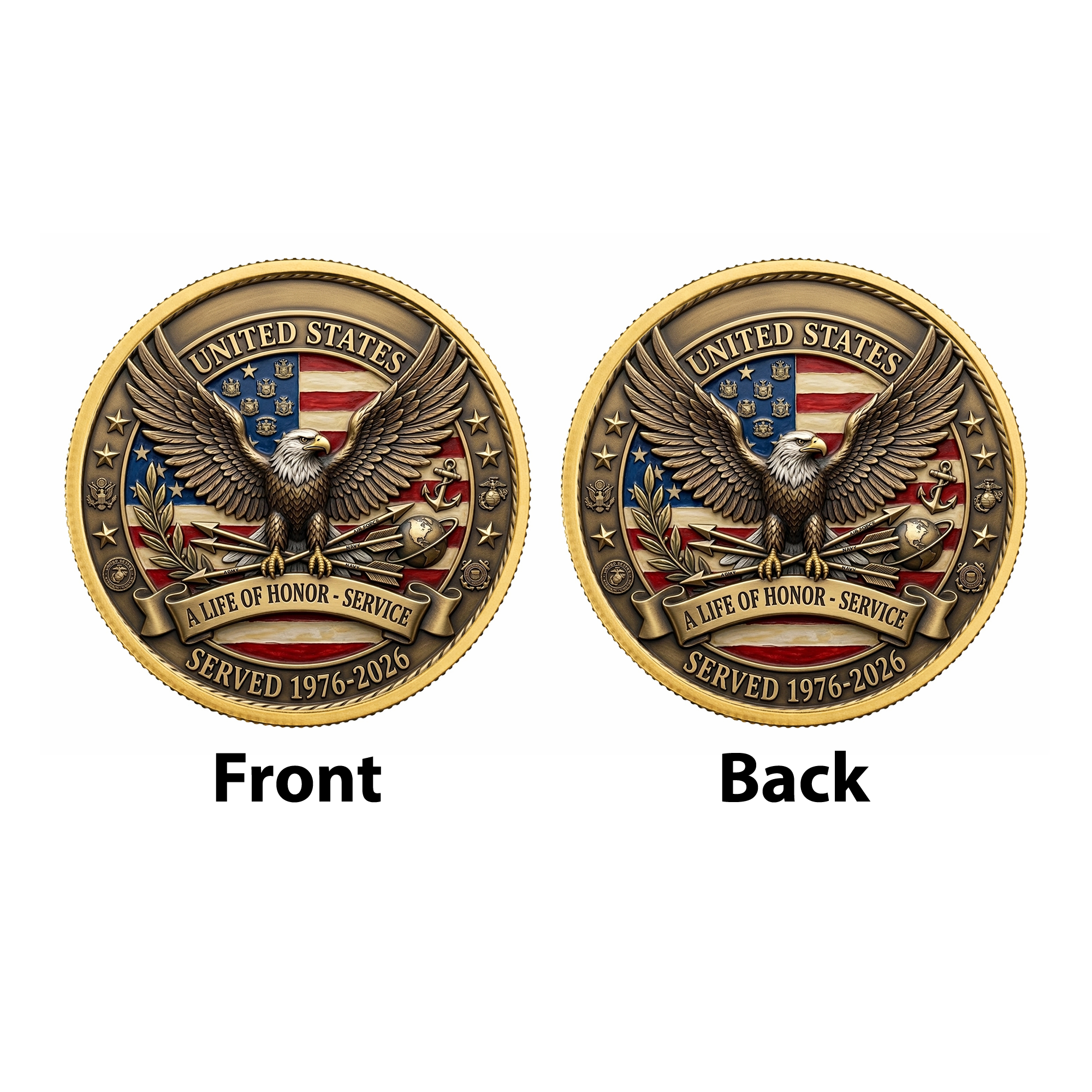 250th Anniversary of America 1776–2026 Commemorative Coin – Patriotic Souvenir Token 09 - Delicate Leather  