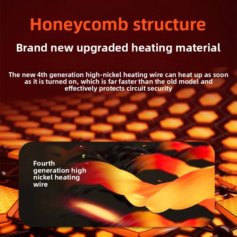Universal Carbon Crystal Graphene Heated Car Seat Cushion – Winter Warm Leather Electric Seat Cover - Delicate Leather  