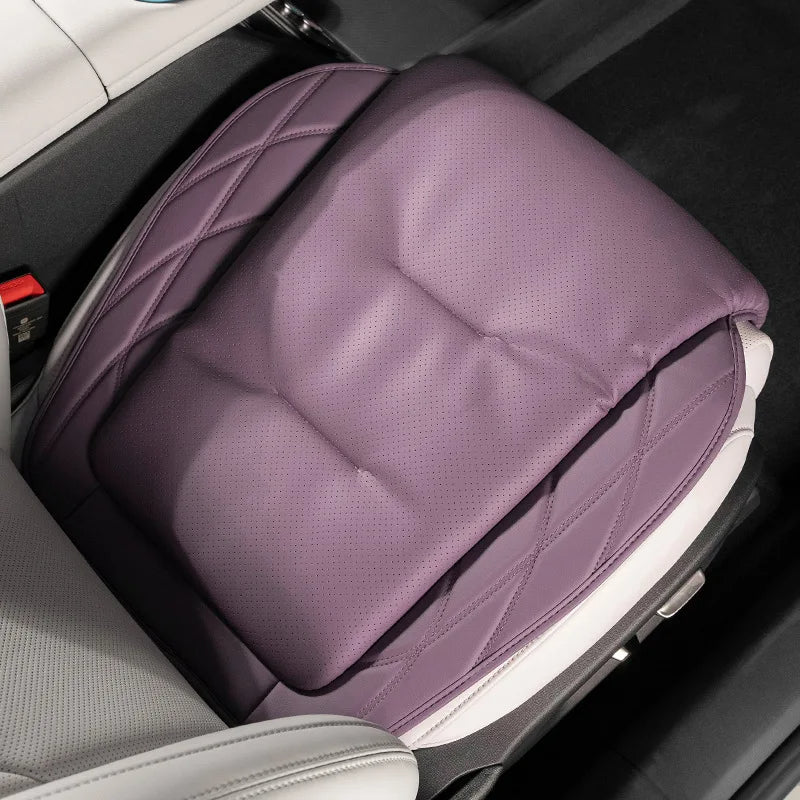 NAPPA Leather Car Seat Cushion Protective Auto Seat Cover Pad for Vehicles Universal Fit