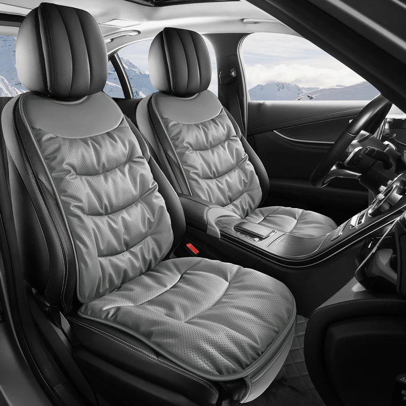 Luxury PU Leather Car Seat Cushion – Perforated Breathable Design, Cloud-Soft Comfort, Easy Installation, Universal Fit - Delicate Leather  