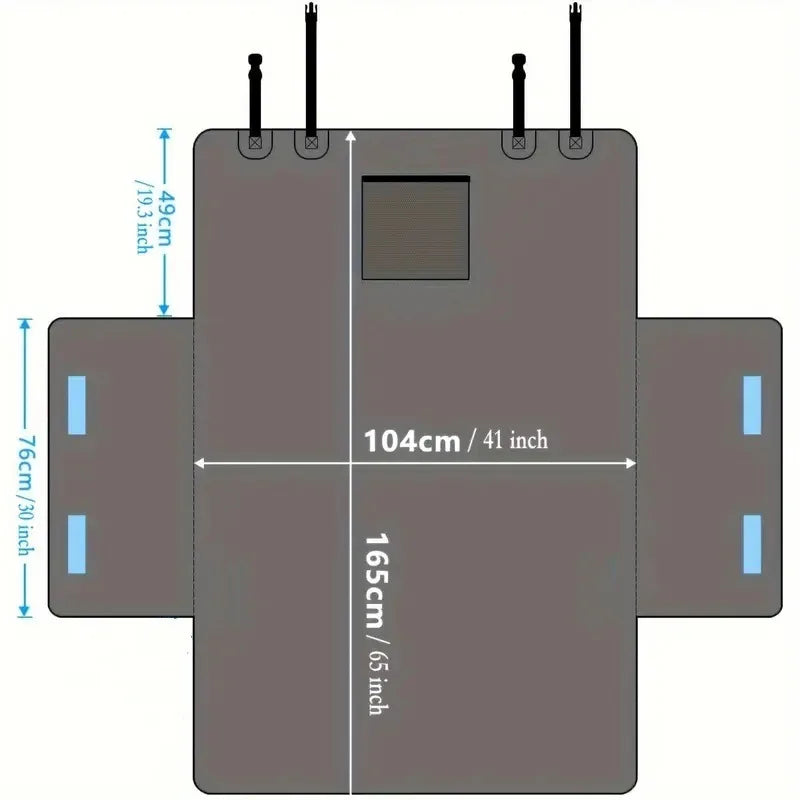 Waterproof Dog Car Seat Cover – Trunk & Backseat Travel Mat Hammock for Small, Medium & Large Dogs - Delicate Leather  