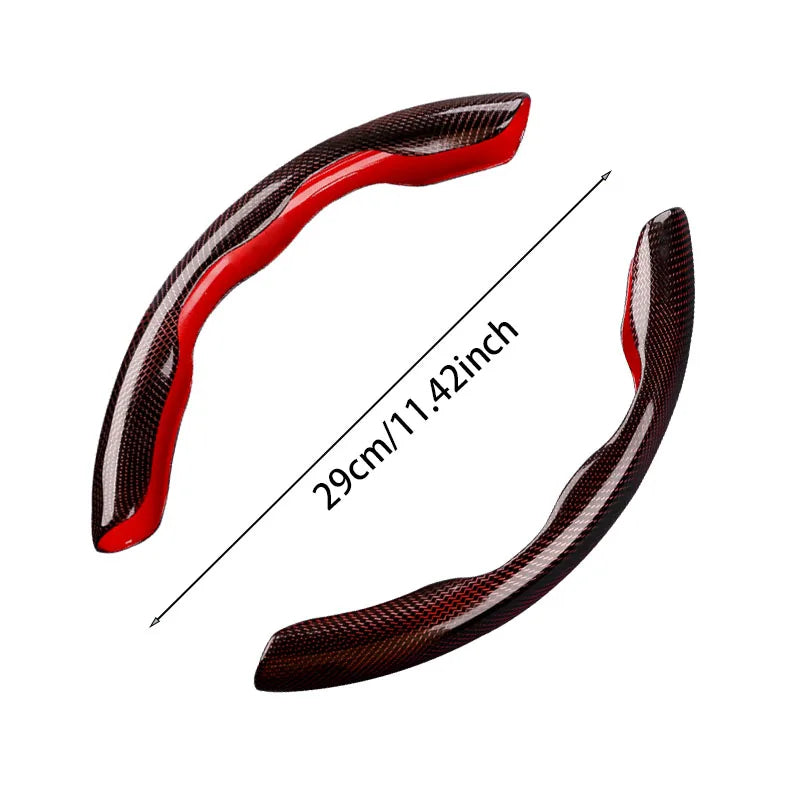 3PCS Python Pattern Steering Wheel Cover – Ultra-Thin Anti-Slip Grip, Universal Fit Interior Accessory - Delicate Leather  