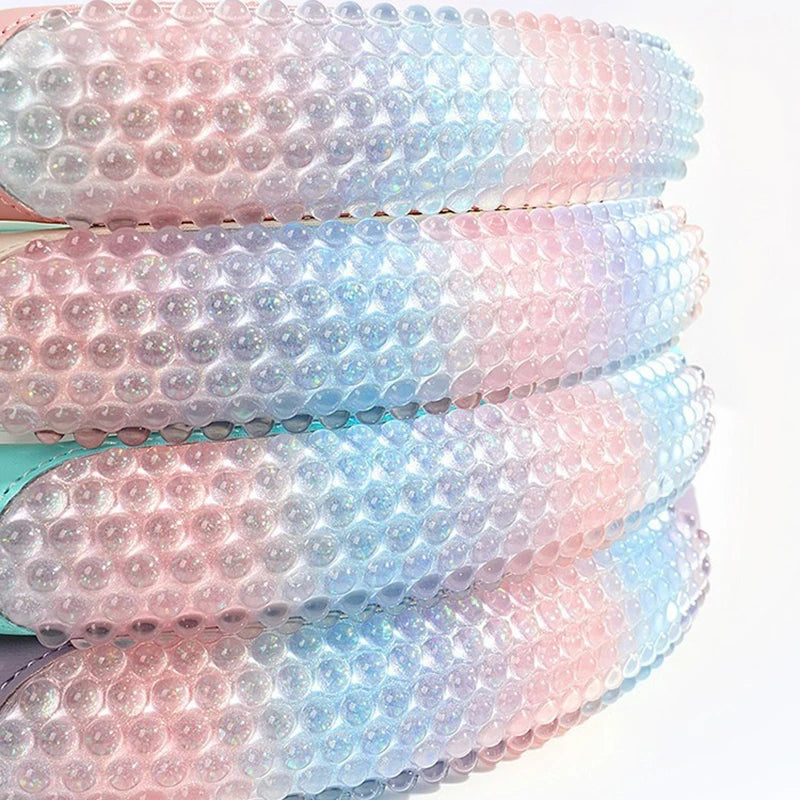 Jelly Leather Steering Wheel Cover – Colorful Universal Fit 14.5-15 Inch, Breathable & Wear-Resistant Protective Car Handle Cover - Delicate Leather  