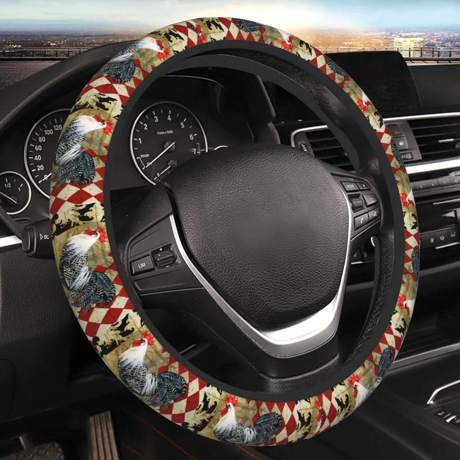 Roosters Steering Wheel Cover, Car Steering Wheel Cover , Car Accessories 03