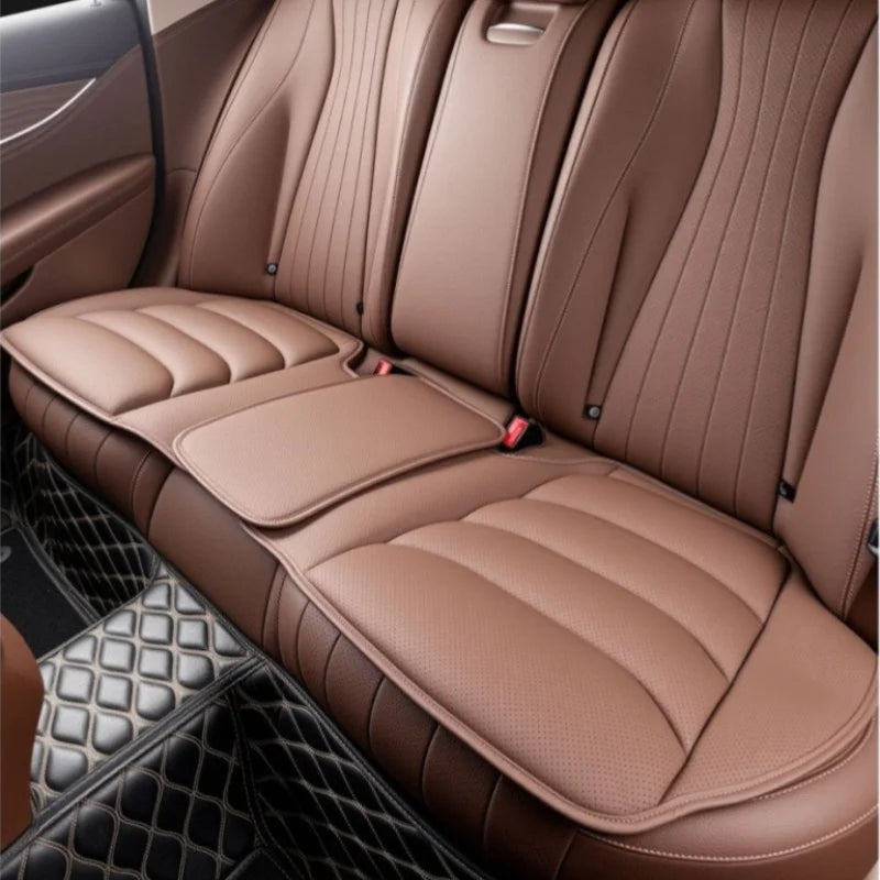 Universal Breathable Soft Leather Car Seat Cover – Non-Slip Protective Cushion for Car Interior - Delicate Leather  