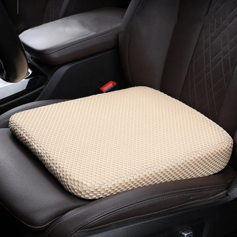 Thickened Memory Foam Car Seat Height Pad – Anti-Slip Cushion for Comfortable Driving - Delicate Leather  