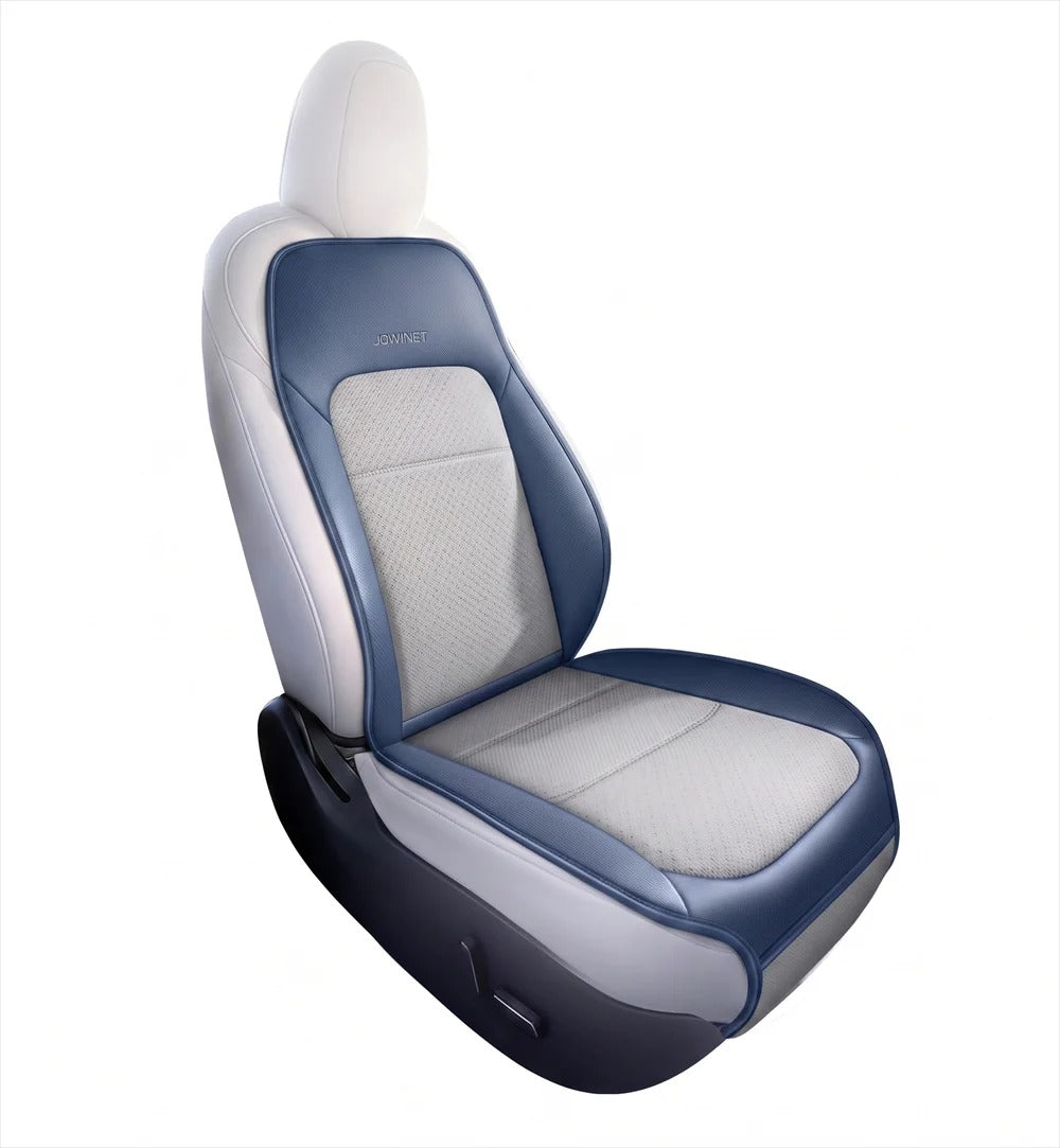 Smart Ventilated Car Seat Cushion – USB-C Cooling Seat Cover with Auto Start/Stop - Delicate Leather  