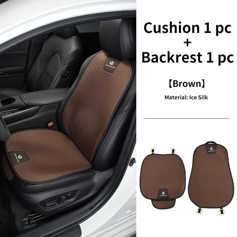 Breathable Ice Silk Car Seat Cushion – Non-Slip Universal Seat Pad