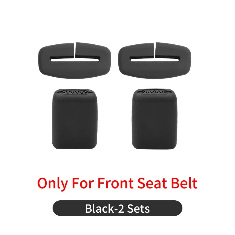 Car Seat Belt Buckle Cover – Silicone Anti-Scratch Interior Protector - Delicate Leather  