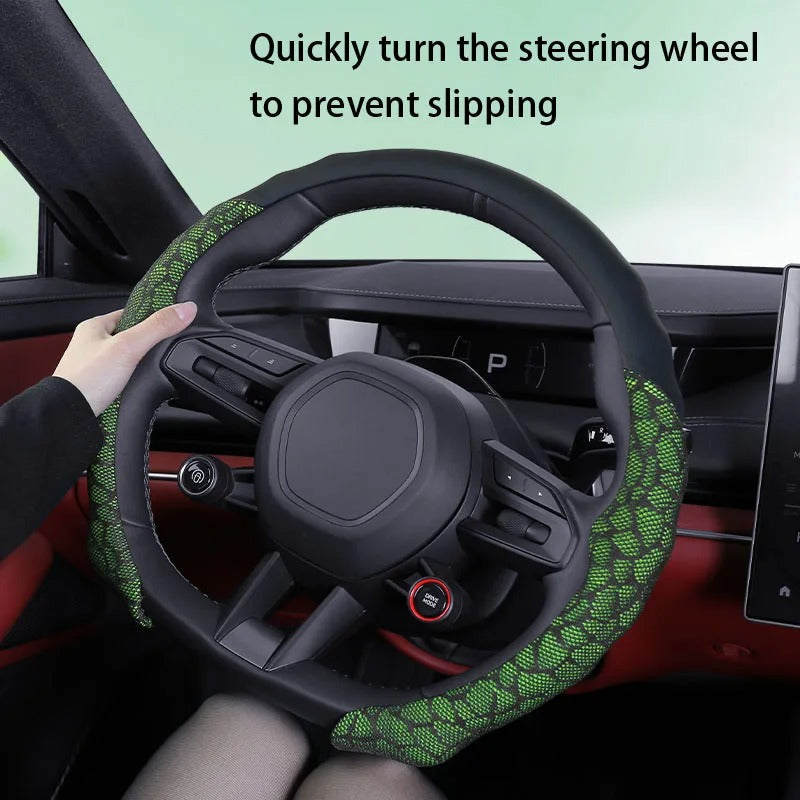 Pack 2 Crystal Car Steering Wheel Cover For Women Girls Cute Glitter Steer Wheel Cover Bling Rhinestone Diamond Car Steering Charm Protection, Car Steering Wheel Cover, Car Accessories 04 - Delicate Leather  