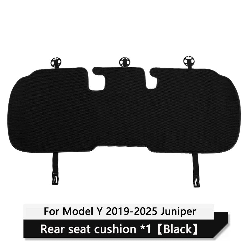 Ice Silk Car Seat Cushion Cover – Breathable Full Seat Protector Set - Delicate Leather  