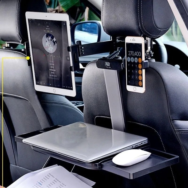 Universal Car Back Seat Headrest Mount - 360° Rotation Phone & Tablet Holder for 12.9" Devices