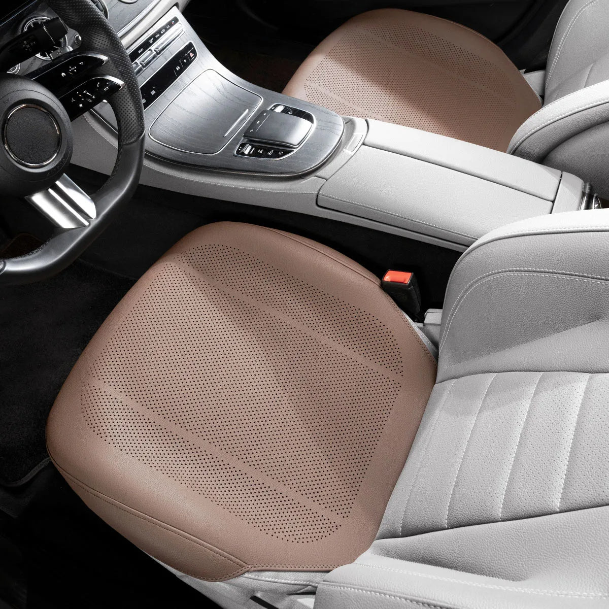 Four Season Universal Car Seat Cushion PU Leather Protector Mat - Breathable High Rebound Sponge Seat Cover - Interior Accessories - Delicate Leather  