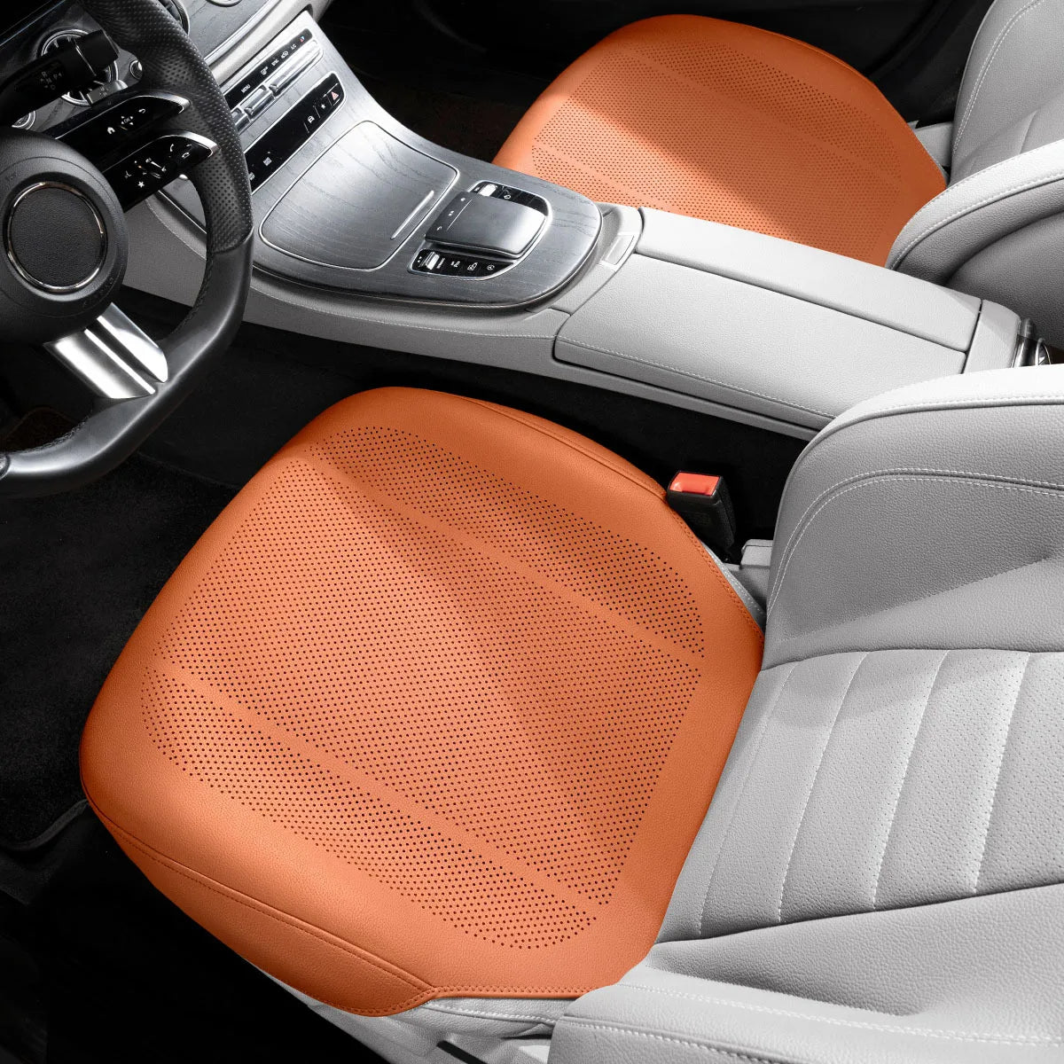 Four Season Universal Car Seat Cushion PU Leather Protector Mat - Breathable High Rebound Sponge Seat Cover - Interior Accessories - Delicate Leather  