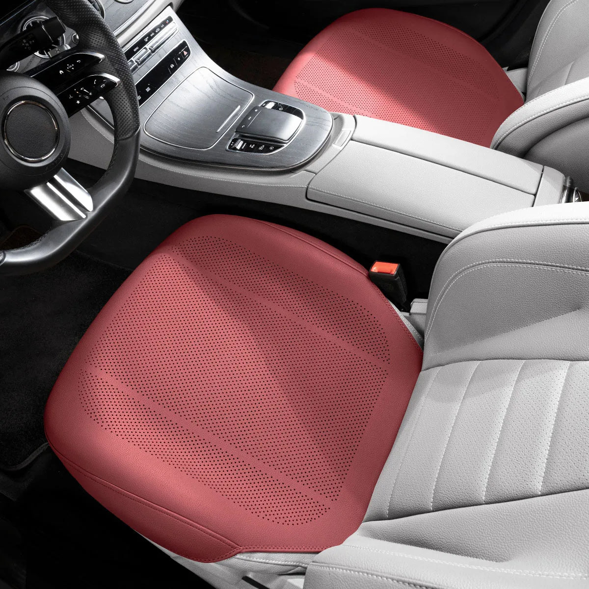 Four Season Universal Car Seat Cushion PU Leather Protector Mat - Breathable High Rebound Sponge Seat Cover - Interior Accessories - Delicate Leather  