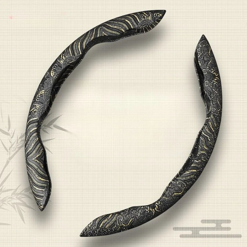 Universal Car Steering Wheel Decorative Cover Card Style Car Accessories Anti Slip Wear-Resistant Car Steering Wheel Cover - Delicate Leather  