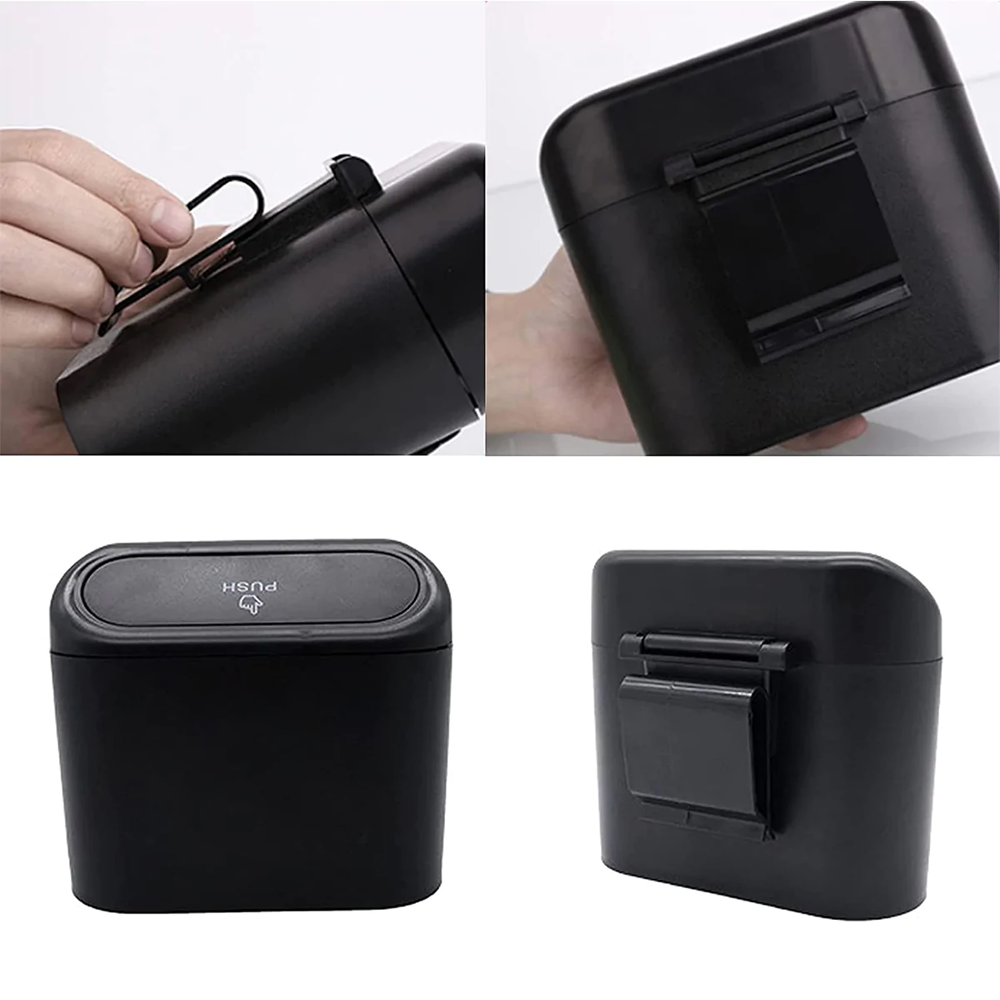 Car Trash Can, Custom-Fit For Car, Mini Car Accessories with Lid and Trash Bag, Cute Car Organizer Bin, Small Garbage Can for Storage and Organization, Car Accessories DLKX226