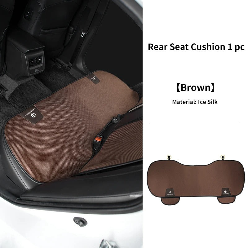 Breathable Ice Silk Car Seat Cushion – Non-Slip Universal Seat Pad