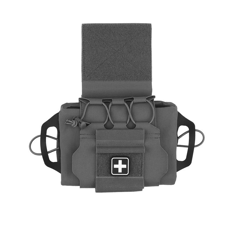 Tactical Medium First Aid Bag - Rapid Deployment Velcro IFAK Kits - Outdoor Emergency MOLLE Medical Pouch - Hunting Vest Accessories