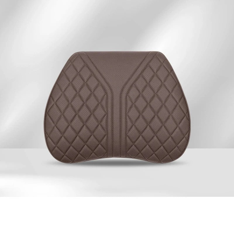 Universal Nappa Leather Car Seat Cushion – Memory Foam Protective Pad for Front Seat - Delicate Leather  