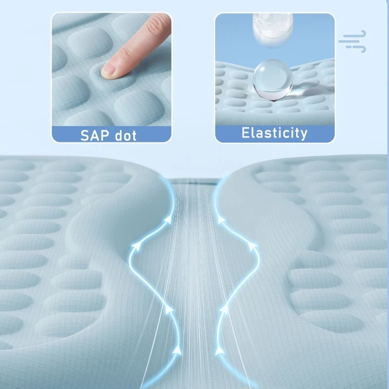 TPE Cooling Gel Seat Cushion – Breathable Ice Silk Summer Seat Pad for Car, Office & Home - Delicate Leather