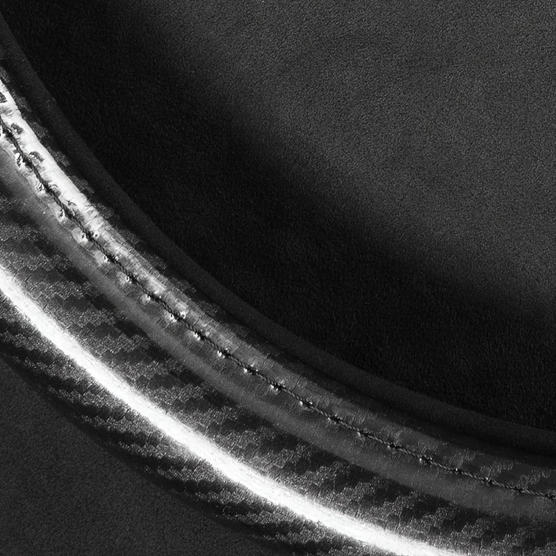 Suede & Carbon Fiber Steering Wheel Cover – Breathable Non-Slip Sport Grip - Delicate Leather