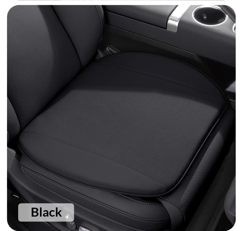 Breathable Car Seat Cushion – Universal Fit Seat Pad for Everyday Use - Delicate Leather  