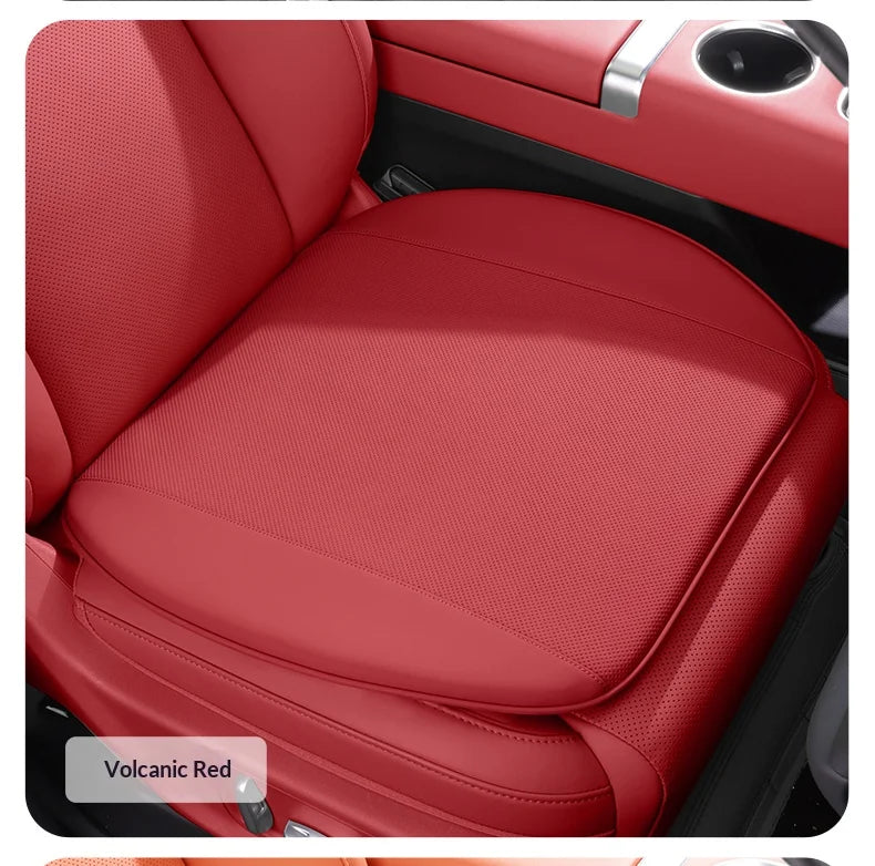 Breathable Car Seat Cushion – Universal Fit Seat Pad for Everyday Use - Delicate Leather  