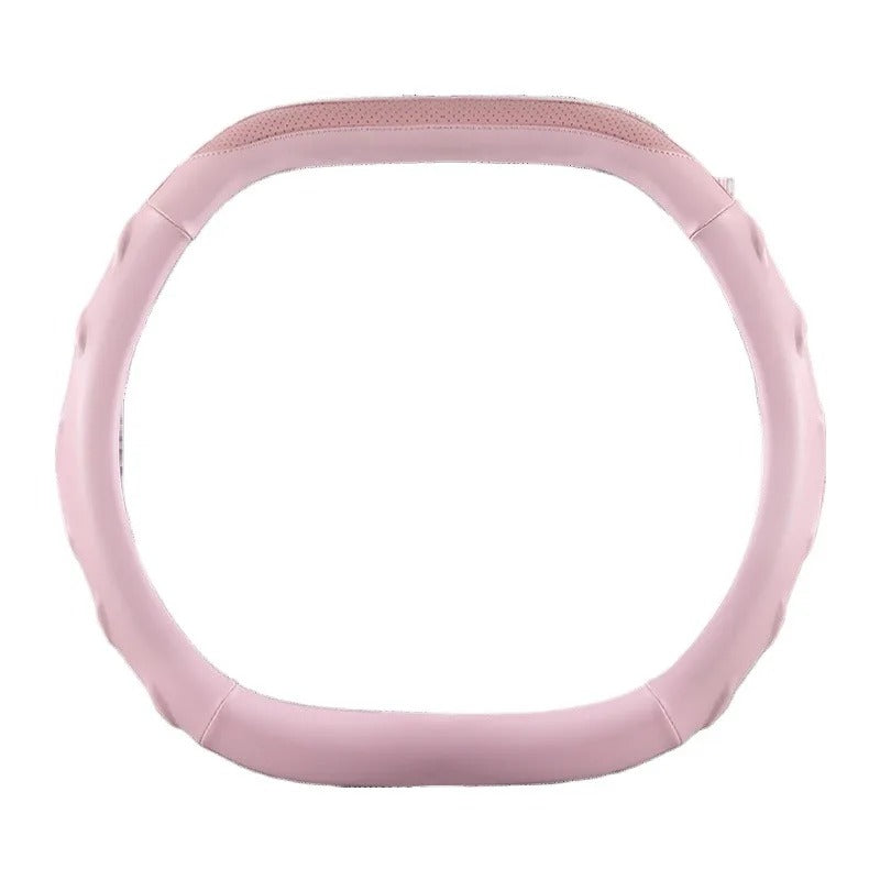 Nappa Leather Steering Wheel Cover 38cm – Universal Anti-Slip Car Steering Grip - Delicate Leather