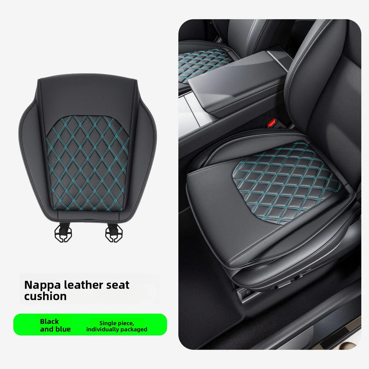 Luxury Nappa-Style Leather Car Seat Cover – Universal Fit, Perforated Design & All-Season Comfort - Delicate Leather