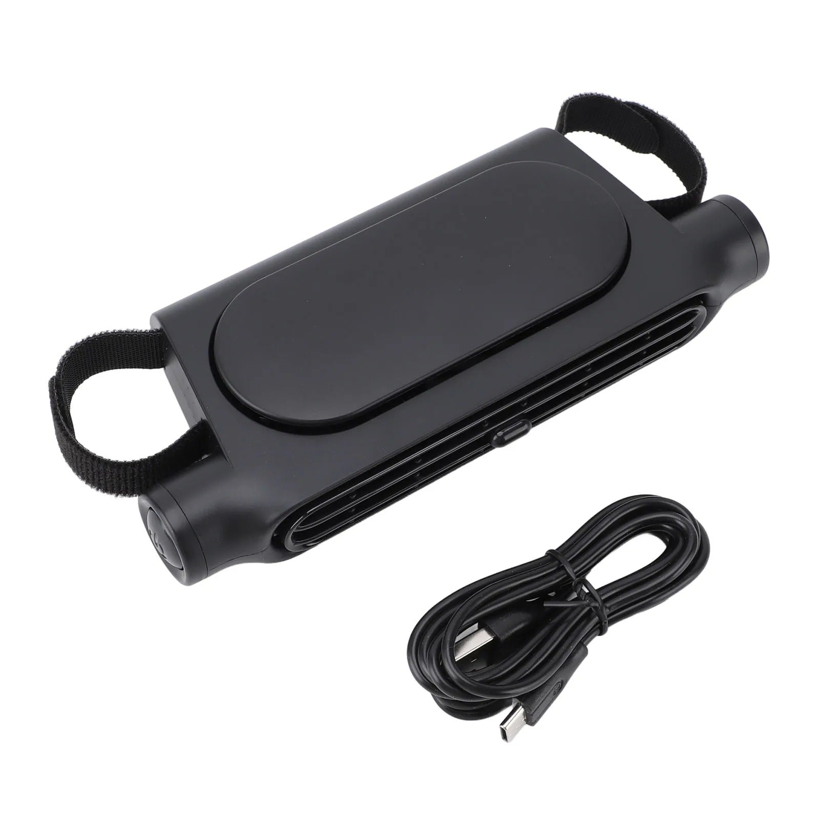 USB Bladeless Car Cooling Fan – Adjustable Speed, Low Noise, Seat Headrest Mount for Rear Seat Ventilation - Delicate Leather  
