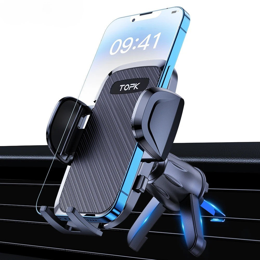 Universal Gravity Auto Car Phone Holder - Air Vent Clip Mount for All Phones