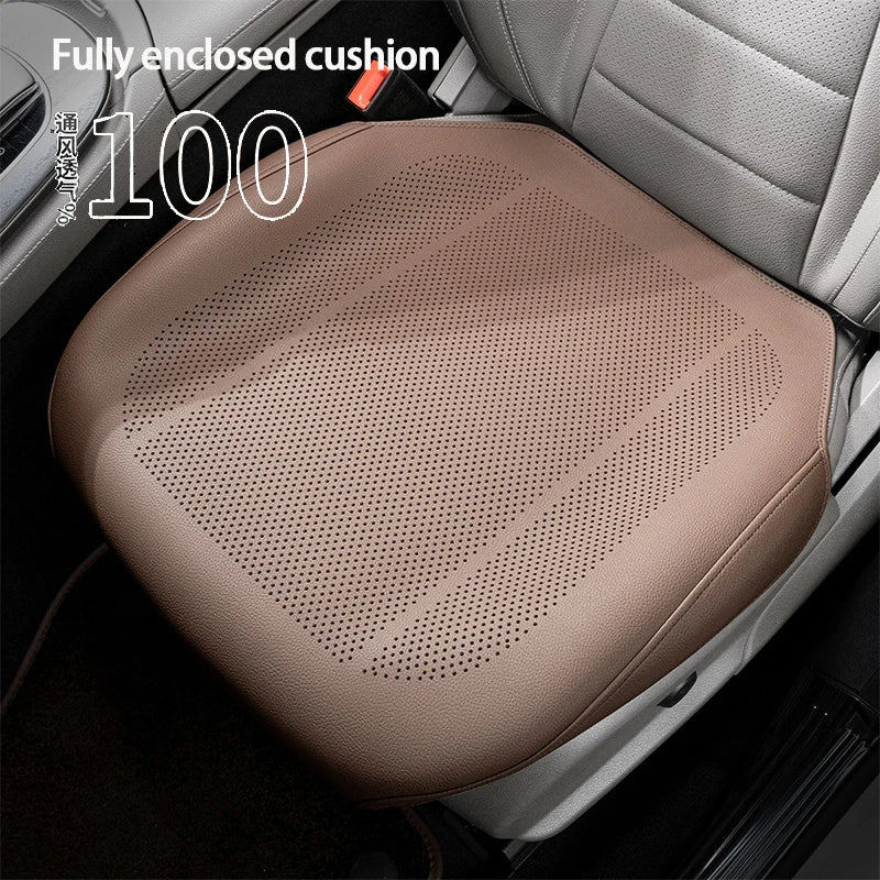 Four Season Universal Car Seat Cushion PU Leather Protector Mat - Breathable High Rebound Sponge Seat Cover - Interior Accessories - Delicate Leather  