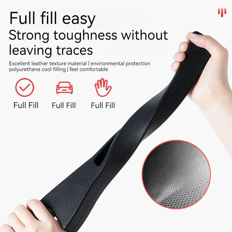 2PCS Car Seat Gap Filler – Universal Interior Crevice Insert Between Seats - Delicate Leather  