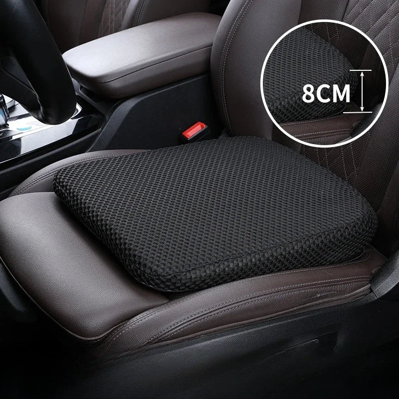 Thickened Memory Foam Car Seat Height Pad – Anti-Slip Cushion for Comfortable Driving - Delicate Leather  