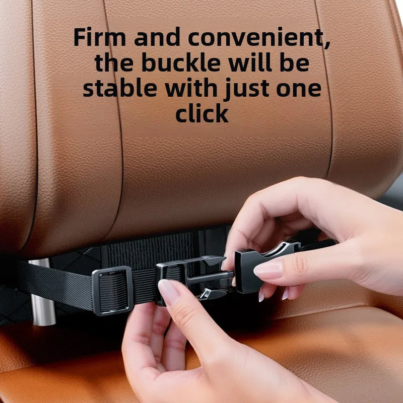 Leather Car Tissue Holder for Back Seat – Center Console Armrest Napkin Box, Universal Backseat Interior Accessory - Delicate Leather  