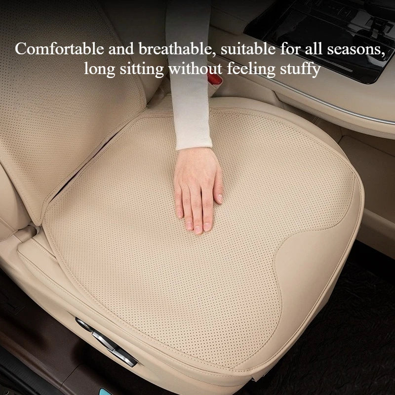 Universal Nappa Leather Car Seat Cushion – All-Season Soft Seat Cover Protector - Delicate Leather  