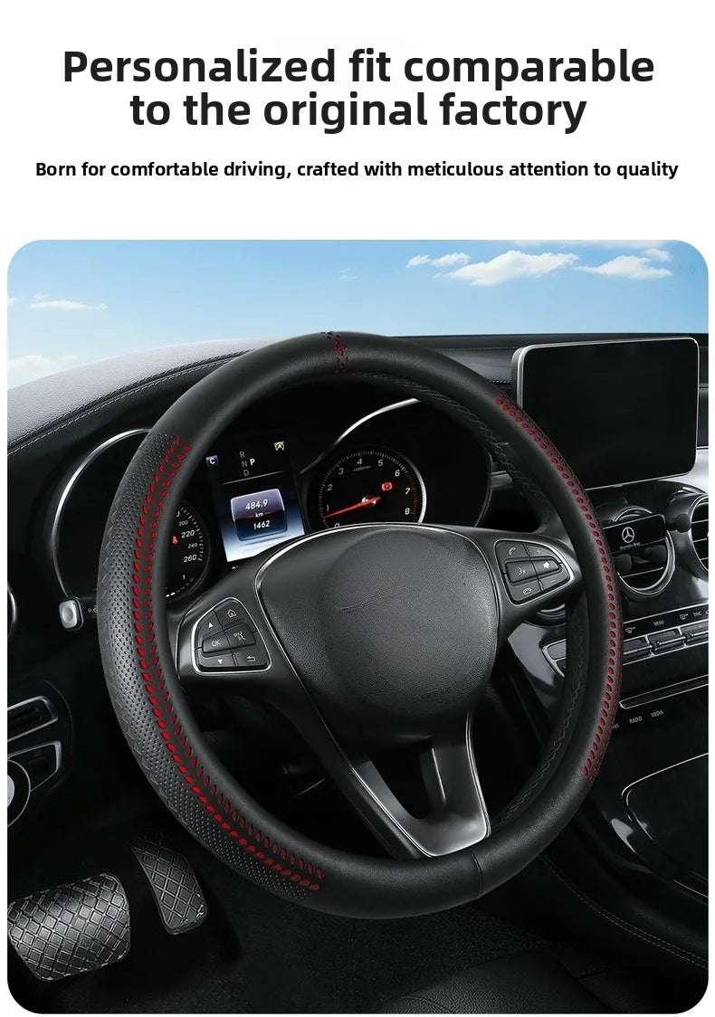 Adjustable Car Booster Seat Cushion – 3-Height Support Pad for Driving - Delicate Leather  