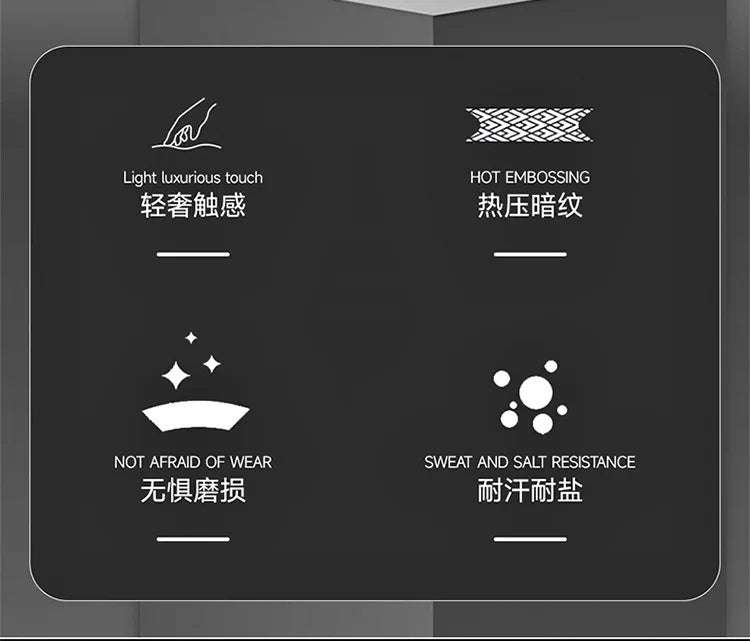 Leather Car Steering Wheel Cover, Fine Skin Texture, Comfortable Grip, Wear-Resistant, All-Season, Universal Fit - Delicate Leather  