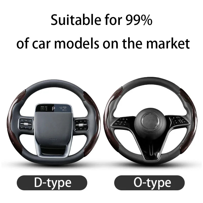 3PCS Python Pattern Steering Wheel Cover – Ultra-Thin Anti-Slip Grip, Universal Fit Interior Accessory - Delicate Leather  