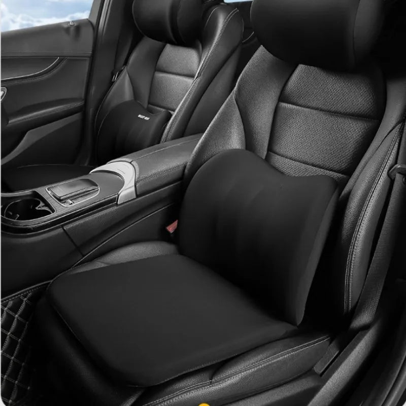 Universal Memory Foam Seat Cushion – Ergonomic Plush Comfort Pad, Non-Slip, All-Season for Car & Office - Delicate Leather  