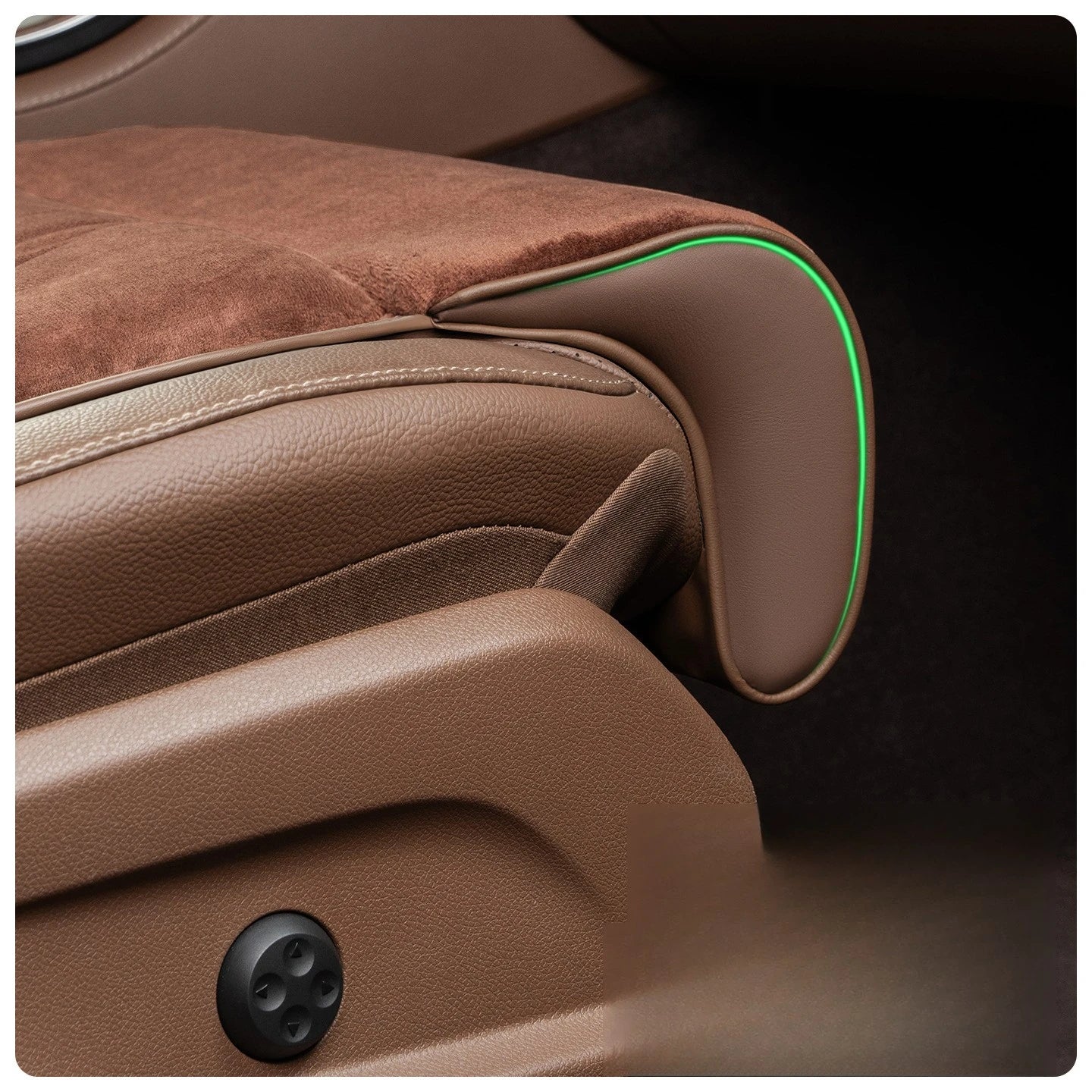 Car Seat Leg Support Extension – Flannel Leather Memory Foam Seat Extender Cushion, Universal Driver Leg Support Pad - Delicate Leather  