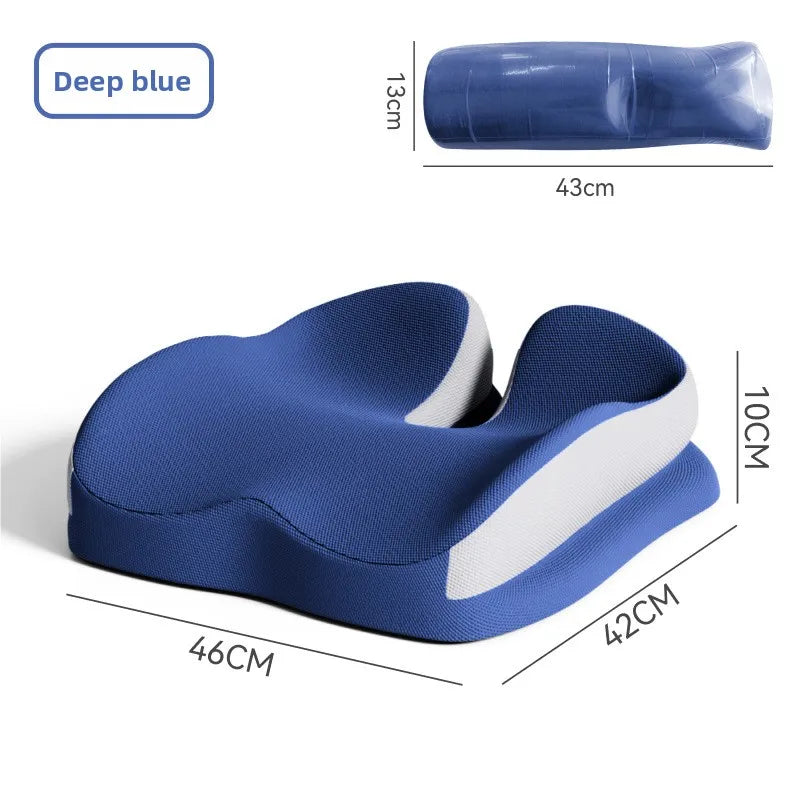Memory Foam Car Seat Cushion – Breathable Universal Seat Pad for Car & Truck - Delicate Leather  